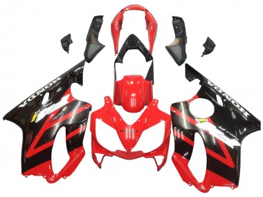 Rabatt Honda CBR600 F4i Motorrad Verkleidung 2004-2007 - Rot Glanzendes Schwarz
