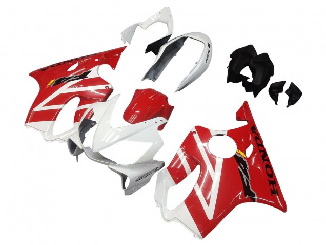 Rabatt Honda CBR600 F4i Motorrad Verkleidung 2004-2007 - Weiss Rot