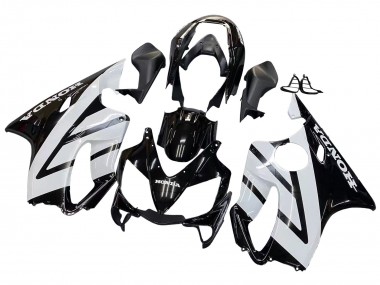 Rabatt Honda CBR600 F4i Motorrad Verkleidung 2004-2007 - Weiss Glanzendes Schwarz
