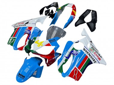 Rabatt Honda CBR600 F4i Motorrad Verkleidung 2004-2007 - Weiss Blau Grun Rot