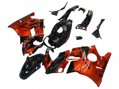 Rabatt Honda CBR600 F2 Motorrad Verkleidung 1991-1994 - Orange Glanzendes Schwarz