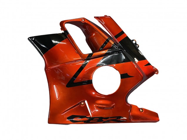 Rabatt Honda CBR600 F2 Motorrad Verkleidung 1991-1994 - Orange Glanzendes Schwarz