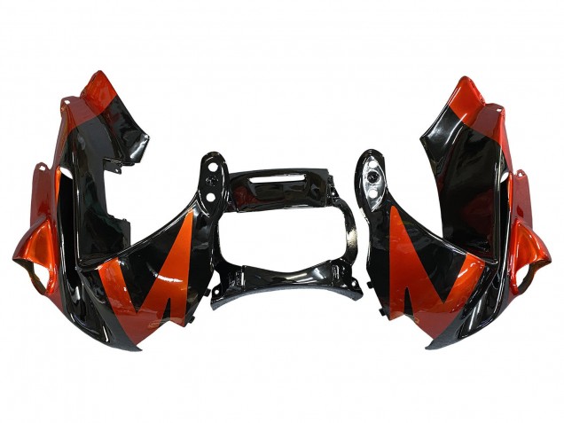 Rabatt Honda CBR600 F2 Motorrad Verkleidung 1991-1994 - Orange Glanzendes Schwarz
