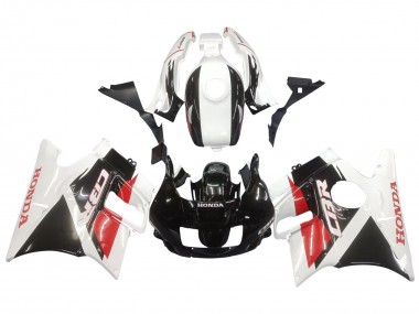 Rabatt Honda CBR600 F2 Motorrad Verkleidung 1991-1994 - Weiss Rot Glanzendes Schwarz