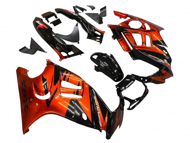 Rabatt Honda CBR600 F3 Motorrad Verkleidung 1995-1996 - Orange Glanzendes Schwarz