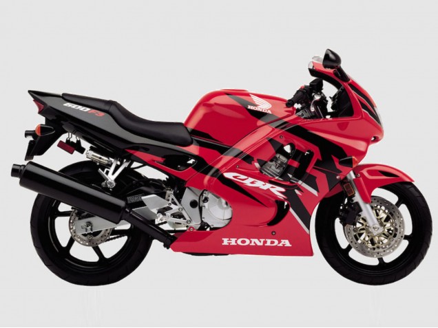 Rabatt Honda CBR600 F3 Motorrad Verkleidung 1995-1996 - Rot Glanzendes Schwarz