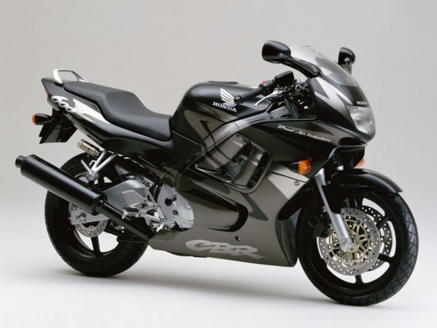 Rabatt Honda CBR600 F3 Motorrad Verkleidung 1997-1998 - Grau Matt Schwarz
