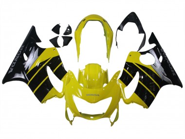 Rabatt Honda CBR600 F4 Motorrad Verkleidung 1999-2000 - Gelb Glanzendes Schwarz
