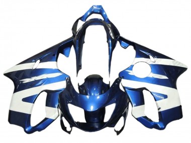 Rabatt Honda CBR600 F4 Motorrad Verkleidung 1999-2000 - Weiss Blau