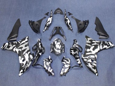 Rabatt Honda CBR600F Motorrad Verkleidung 2011-2013 - Schwarz Weiss Camouflage