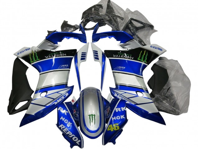 Rabatt Honda CBR600F Motorrad Verkleidung 2011-2013 - Silber Blau Glanzendes Schwarz Grun Repsol Monster