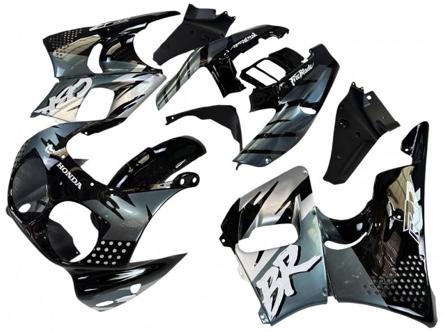 Rabatt Honda CBR900RR 893 Motorrad Verkleidung 1992-1993 - Silber Glanzendes Schwarz