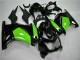 Rabatt Kawasaki EX250 Motorrad Verkleidung 2008-2012 - Glanzendes Schwarz Grun