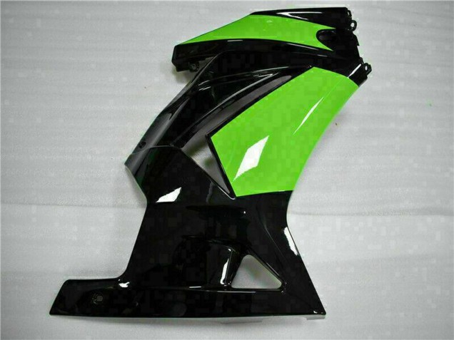 Rabatt Kawasaki EX250 Motorrad Verkleidung 2008-2012 - Glanzendes Schwarz Grun