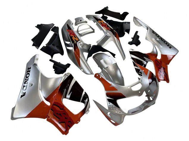 Rabatt Honda CBR900RR 893 Motorrad Verkleidung 1996-1997 - Silber Rot Glanzendes Schwarz
