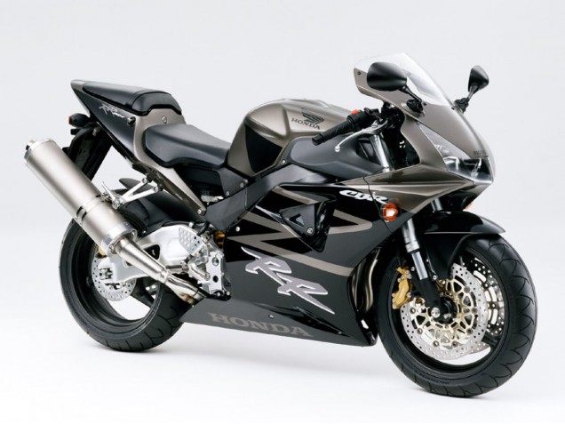 Rabatt Honda CBR900RR 919 Motorrad Verkleidung 1998-1999 - Glanzendes Schwarz Weiss Aufkleber