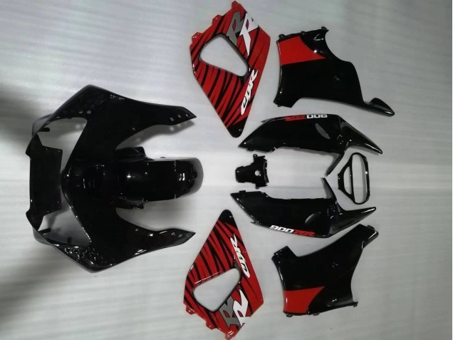 Rabatt Honda CBR900RR 919 Motorrad Verkleidung 1998-1999 - Rot Glanzendes Schwarz