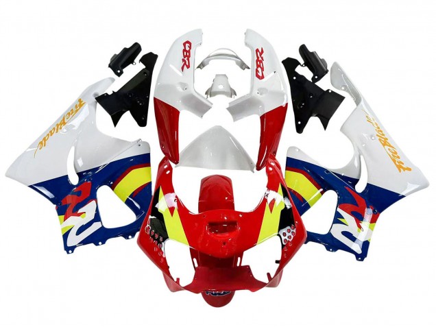 Rabatt Honda CBR900RR 919 Motorrad Verkleidung 1998-1999 - Weiss Rot Gelb Blau