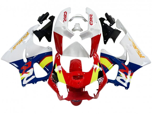 Rabatt Honda CBR900RR 919 Motorrad Verkleidung 1998-1999 - Weiss Rot Gelb Blau