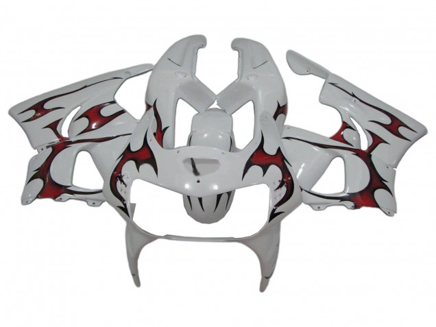 Rabatt Honda CBR900RR 919 Motorrad Verkleidung 1998-1999 - Weiss Rot