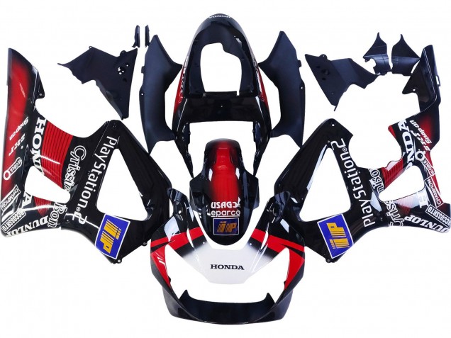 Rabatt Honda CBR900RR 929 Motorrad Verkleidung 2000-2001 - Rot Weiss Glanzendes Schwarz PlayStation 2