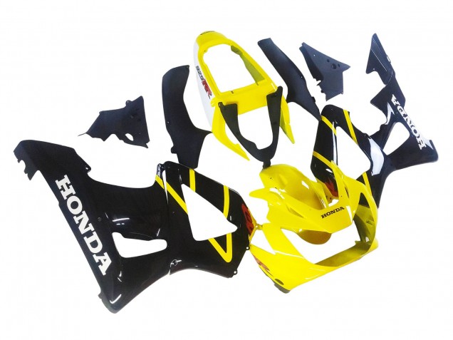 Rabatt Honda CBR900RR 929 Motorrad Verkleidung 2000-2001 - Gelb Glanzendes Schwarz