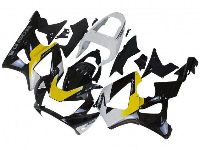 Rabatt Honda CBR900RR 929 Motorrad Verkleidung 2000-2001 - Weiss Gelb Glanzendes Schwarz