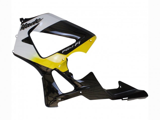 Rabatt Honda CBR900RR 929 Motorrad Verkleidung 2000-2001 - Weiss Gelb Glanzendes Schwarz