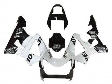 Rabatt Honda CBR900RR 929 Motorrad Verkleidung 2000-2001 - Weiss Glanzendes Schwarz Repsol