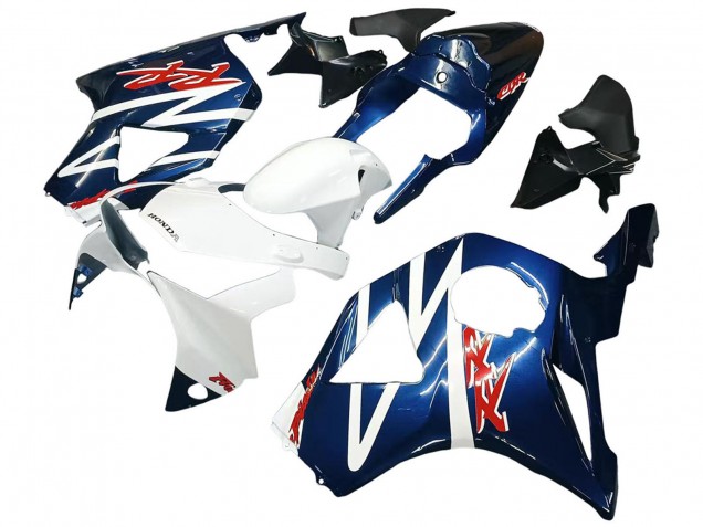Rabatt Honda CBR900RR 954 Motorrad Verkleidung 2002-2003 - Weiss Dunkel Blau
