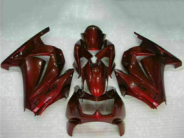 Rabatt Kawasaki EX250 Motorrad Verkleidung 2008-2012 - Kastanienbraun Rot