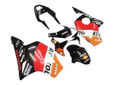 Rabatt Honda CBR900RR 954 Motorrad Verkleidung Kit 2002-2003 - Orange Weiss Rot Glanzendes Schwarz Repsol