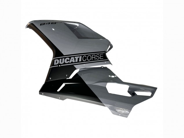 Rabatt Ducati 848 Motorrad Verkleidung 2007-2014 - Silber Gold Matt Schwarz