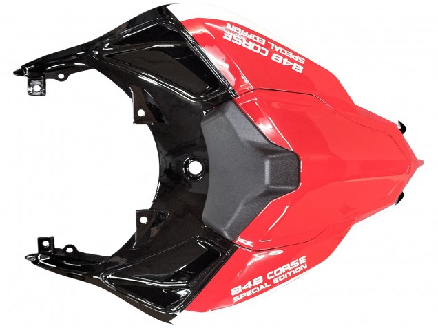 Rabatt Ducati 848/1098/1198 Motorrad Verkleidung 2007-2014 - Weiss Rot Glanzendes Schwarz