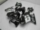 Rabatt Kawasaki EX250 Motorrad Verkleidung 2008-2012 - Glanzendes Schwarz Weiss West