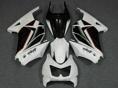 Rabatt Kawasaki EX250 Motorrad Verkleidung 2008-2012 - Weiss Schwarz Ninja