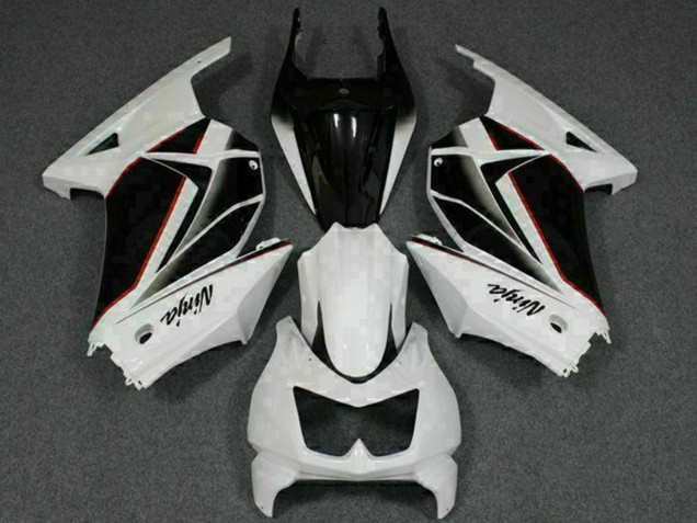 Rabatt Kawasaki EX250 Motorrad Verkleidung 2008-2012 - Weiss Schwarz Ninja