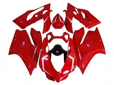 Rabatt Ducati 1199 Motorrad Verkleidung Kit 2011-2014 - Rot