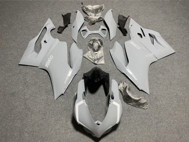 Rabatt Ducati 1199 Motorrad Verkleidung 2011-2014 - Helles Nardograu Weiss Corse