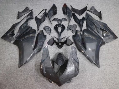 Rabatt Ducati 959/1299 Motorrad Verkleidung 2015-2020 - Schwarzer Carbonfaser Stil