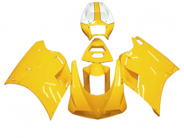 Rabatt Ducati 748/916/996/998 Motorrad Verkleidung 1993-2005 - Weiss Gelb