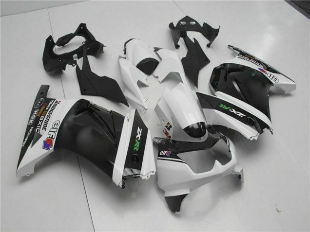Rabatt Kawasaki EX250 Motorrad Verkleidung 2008-2012 - Weiss Schwarz Grun