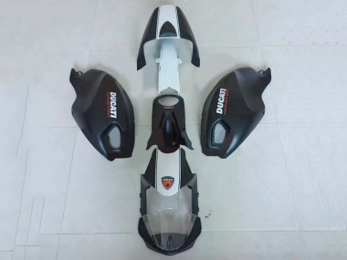 Rabatt Ducati Monster 696 796 1100 1100S Motorrad Verkleidung 2008-2012 - Weiss Matt Schwarz