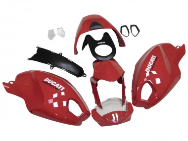 Rabatt Ducati Monster 696 796 1100 1100S Motorrad Verkleidung 2008-2012 - Rot Weiss