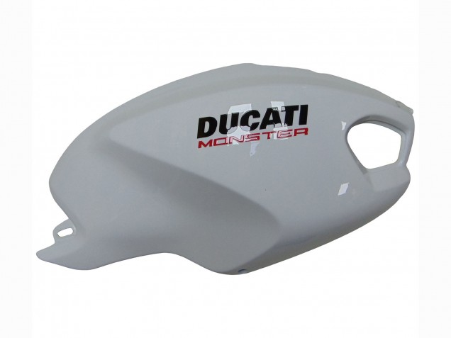 Rabatt Ducati Monster 696 796 1100 1100S Motorrad Verkleidung 2008-2012 - Weiss Rot Glanzendes Schwarz