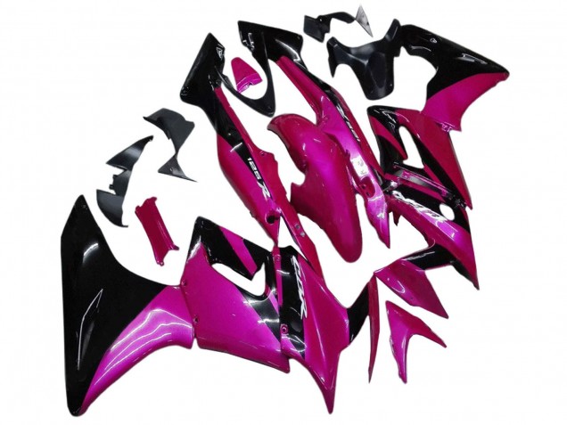 Rabatt Honda CBR125R Motorrad Verkleidung 2002-2006 - Rosa Glanzendes Schwarz
