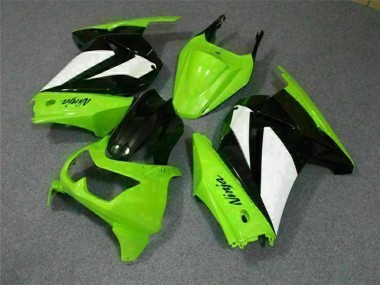Rabatt Kawasaki EX250 Motorrad Verkleidung 2008-2012 - Grun Weiss Schwarz
