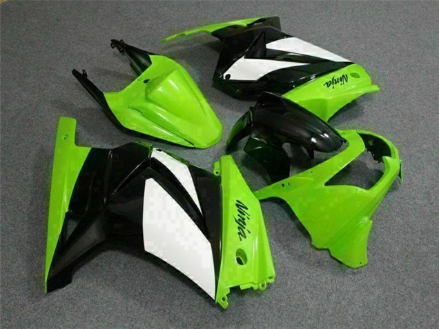 Rabatt Kawasaki EX250 Motorrad Verkleidung 2008-2012 - Grun Weiss Schwarz