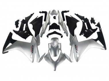 Rabatt Honda CBR500R Motorrad Verkleidung 2013-2015 - Silber Glanzendes Schwarz