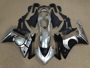 Rabatt Honda CBR500R Motorrad Verkleidung 2013-2015 - Silber Glanzendes Schwarz